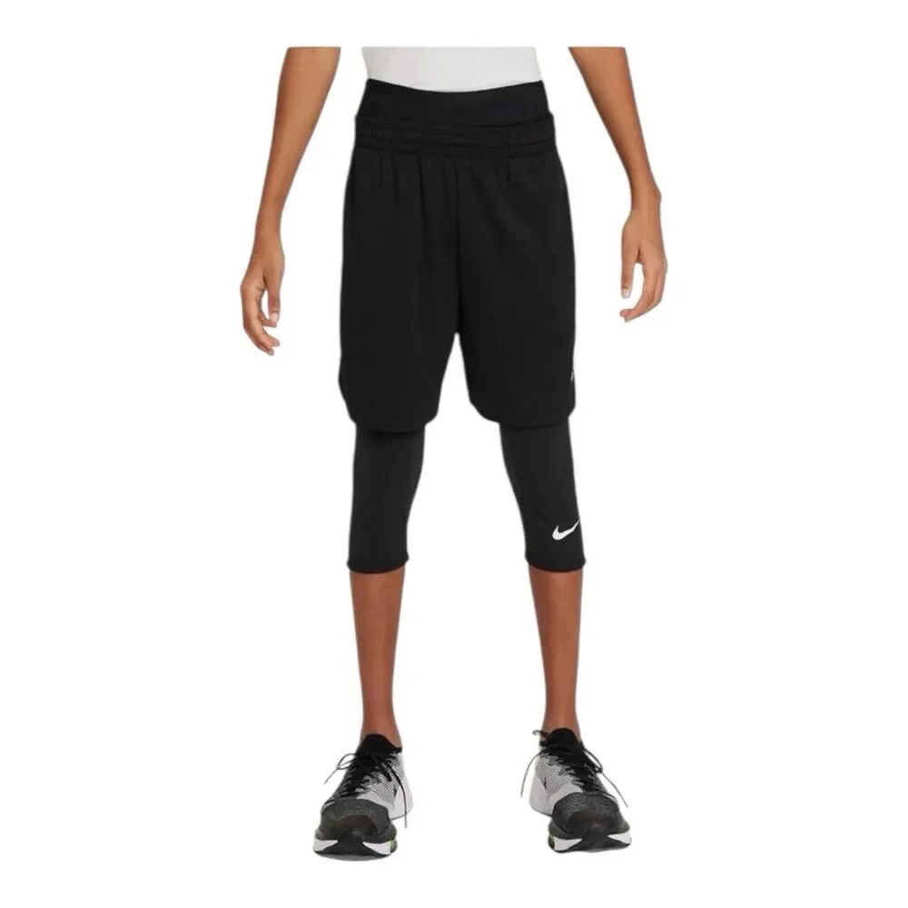 Nike Boys Dri-fit 3/4 Length Tights Kid’s Size XL FJ6819-010, NEW